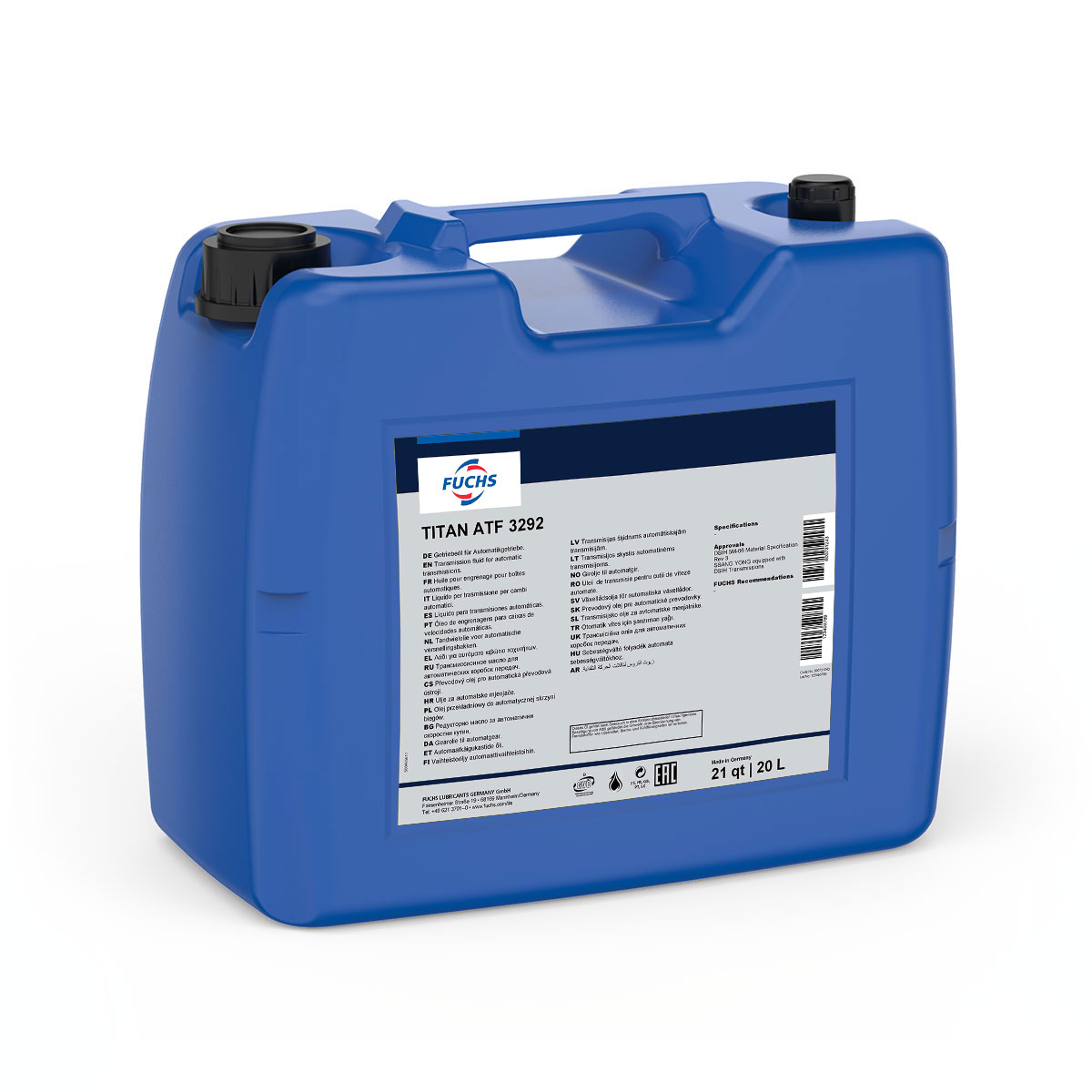TITATF_3292_20L FUCHS Масло АКПП TITAN ATF 3292 20L