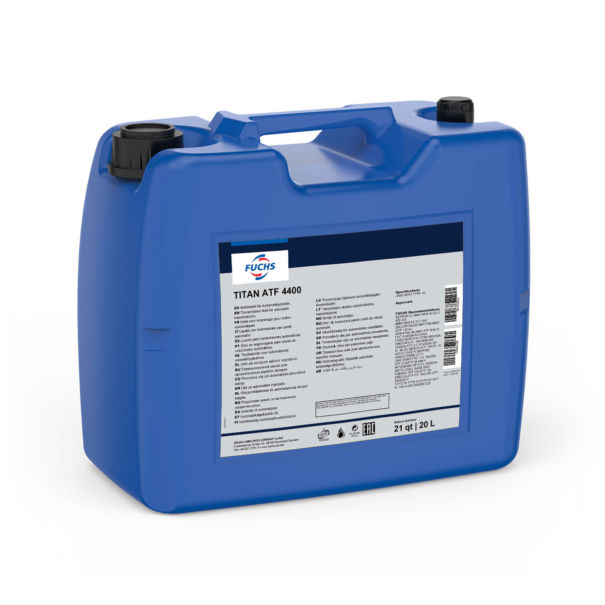 TITATF_4400_20L FUCHS Масло АКПП TITAN ATF 4400 20L
