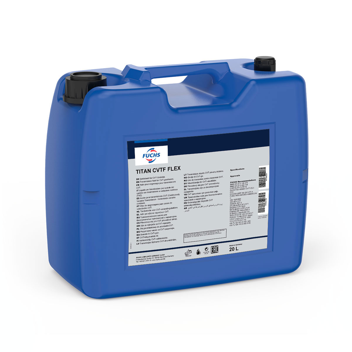 TITATF_CVTF_20L FUCHS Масло АКПП TITAN ATF CVTF FLEX 20L