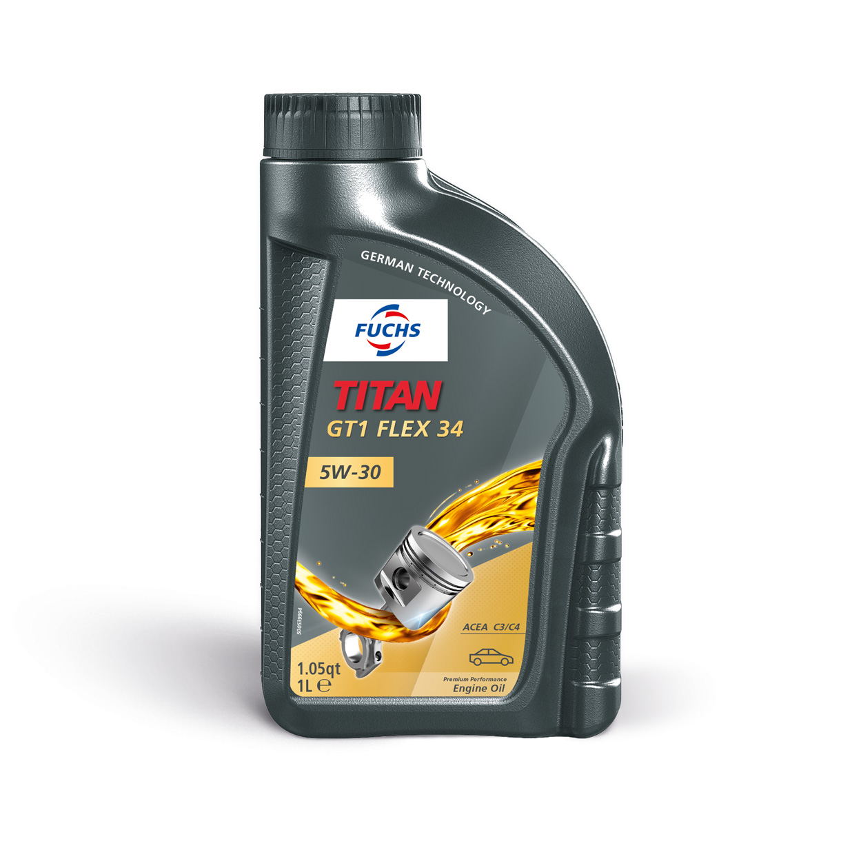 TITGT1FLEX34_5W30_1L FUCHS Моторное масло TITAN GT1 FLEX 34 5W-30 1L