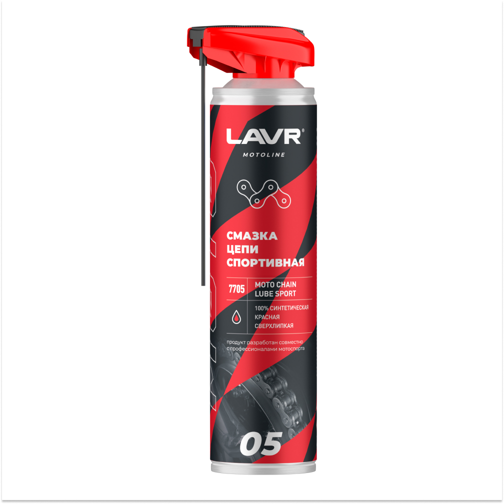 Ln7705_LVR LAVR MOTO Смазка цепи Спортивная, 520 мл
