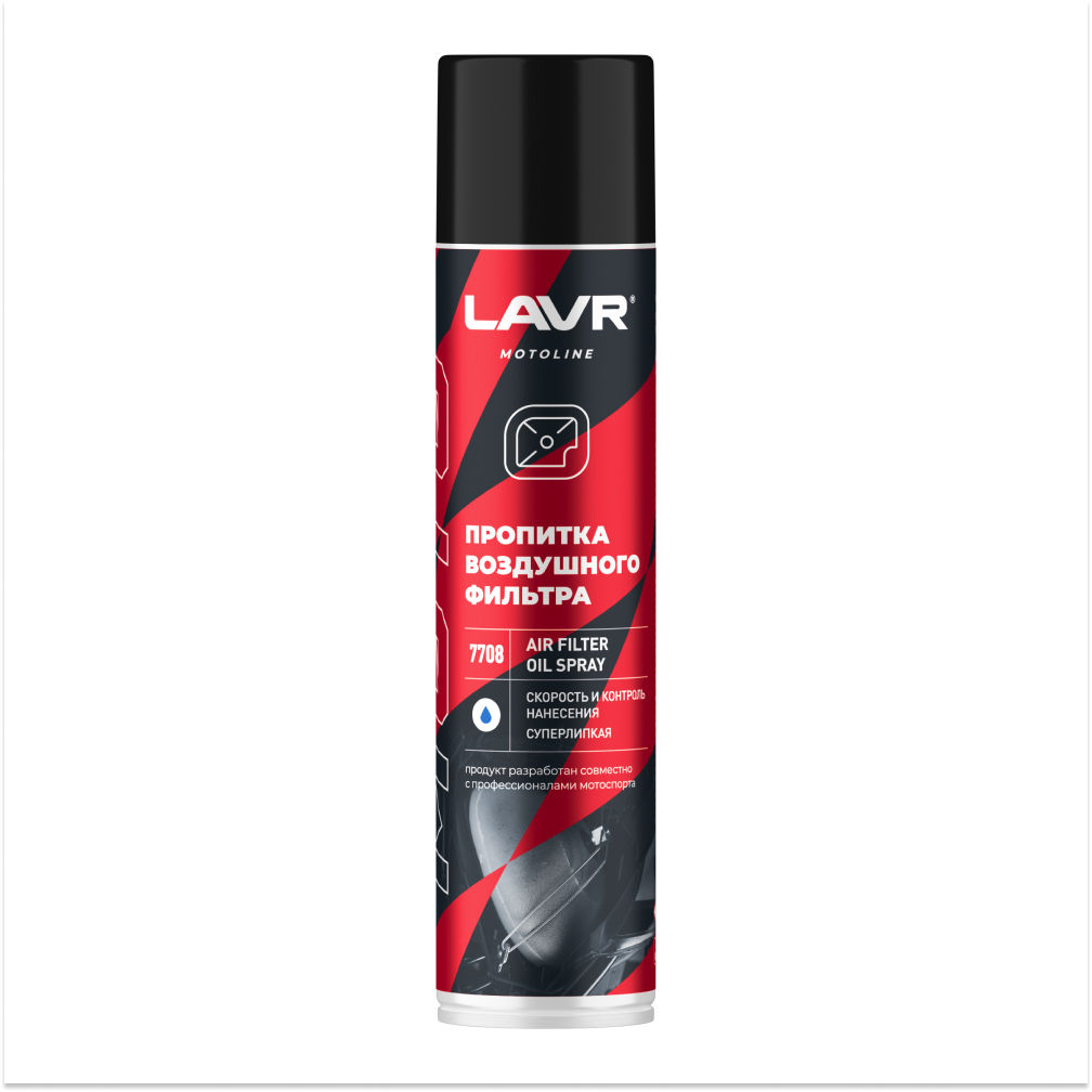 Ln7708_LVR LAVR MOTO Пропитка для воздушных фильтров, 400мл
