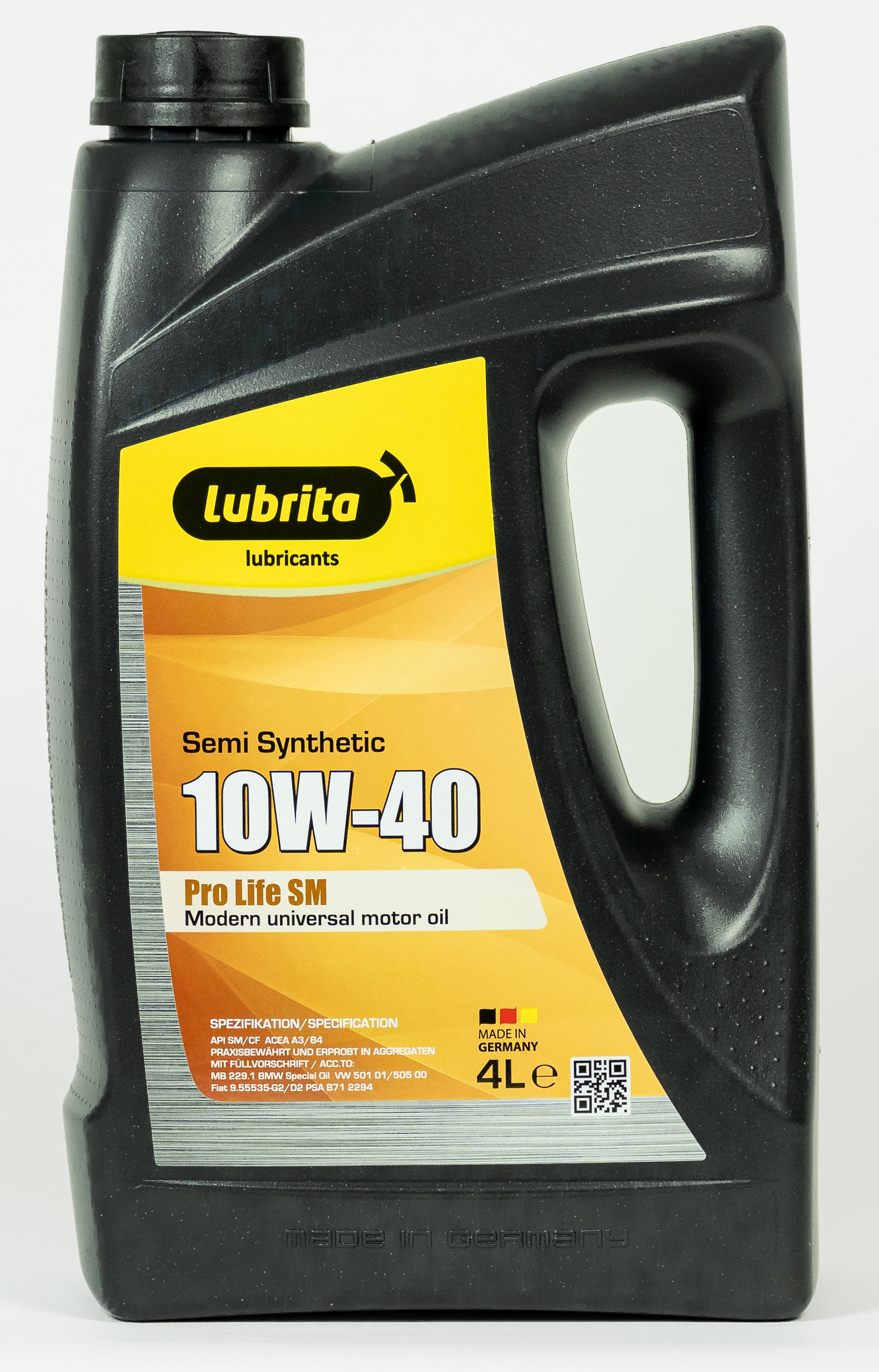 ST-PVL-4021-4L LUBRITA Моторное масло Pro Life SM SAE 10W-40 4L