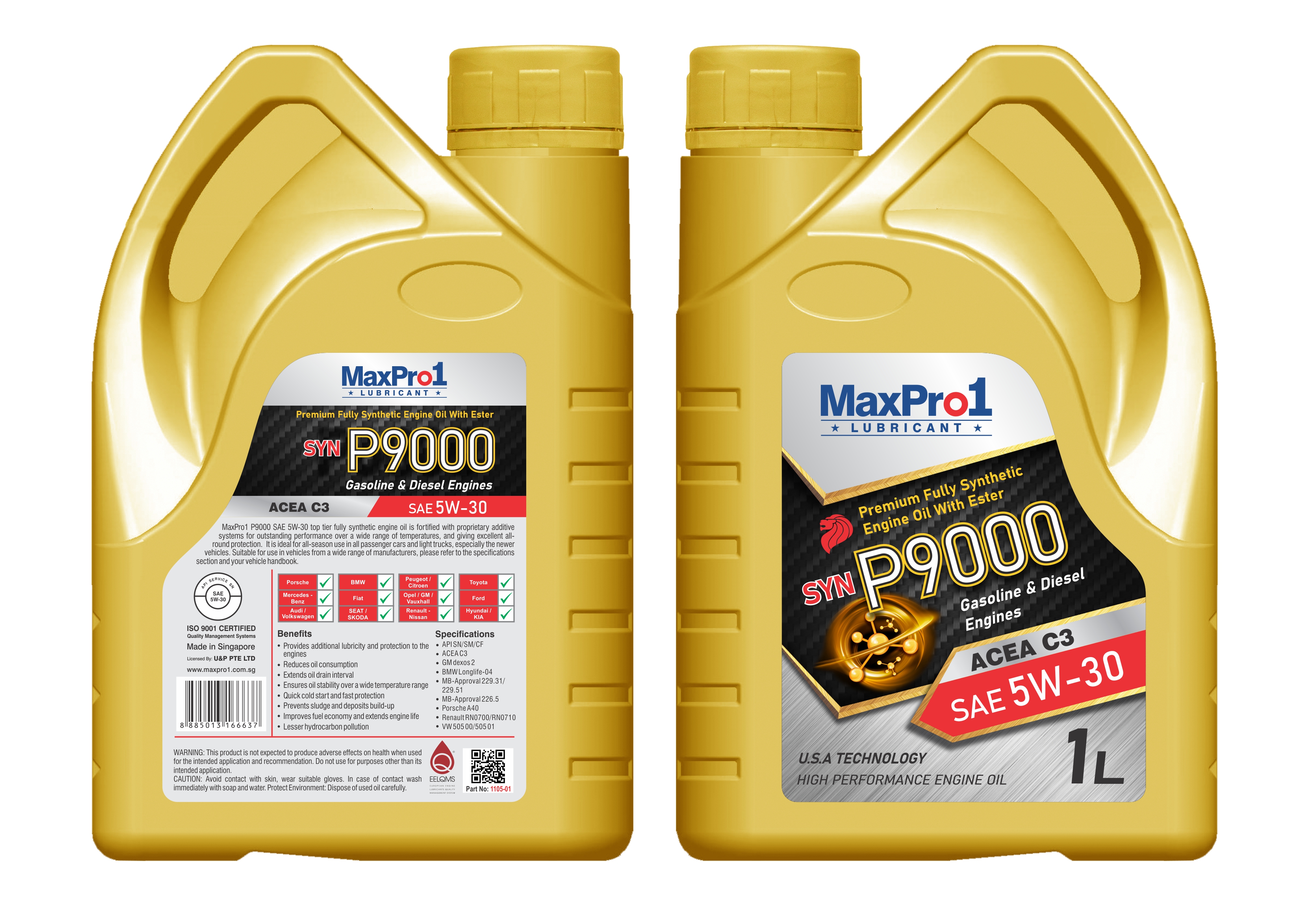 110501_MP MaxPro1 Моторное масло Syn P9000 SAE 5W30, 1L