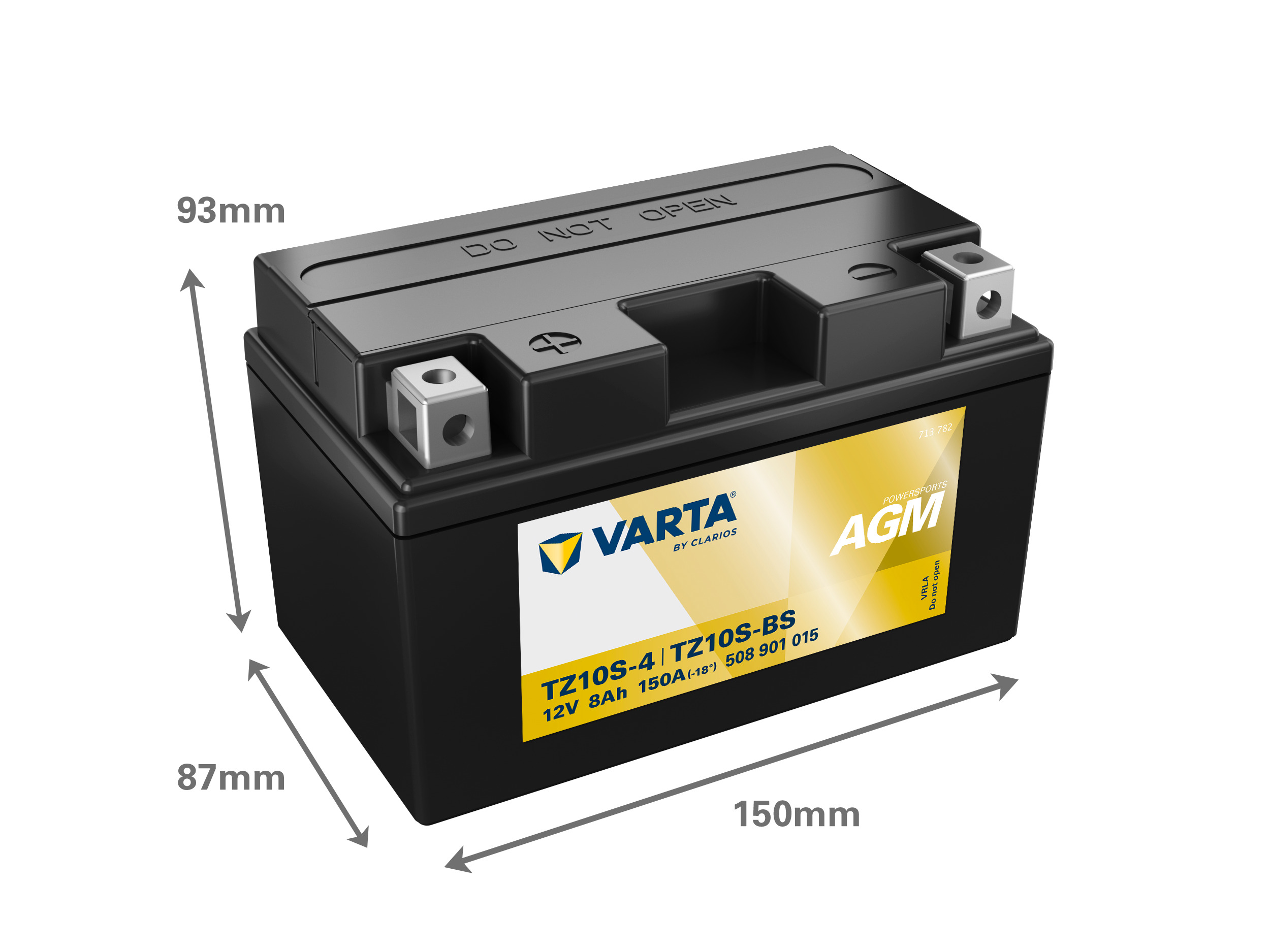 508901015 VARTA Аккумулятор 8Ah  508901 "+  -" 150x87x93