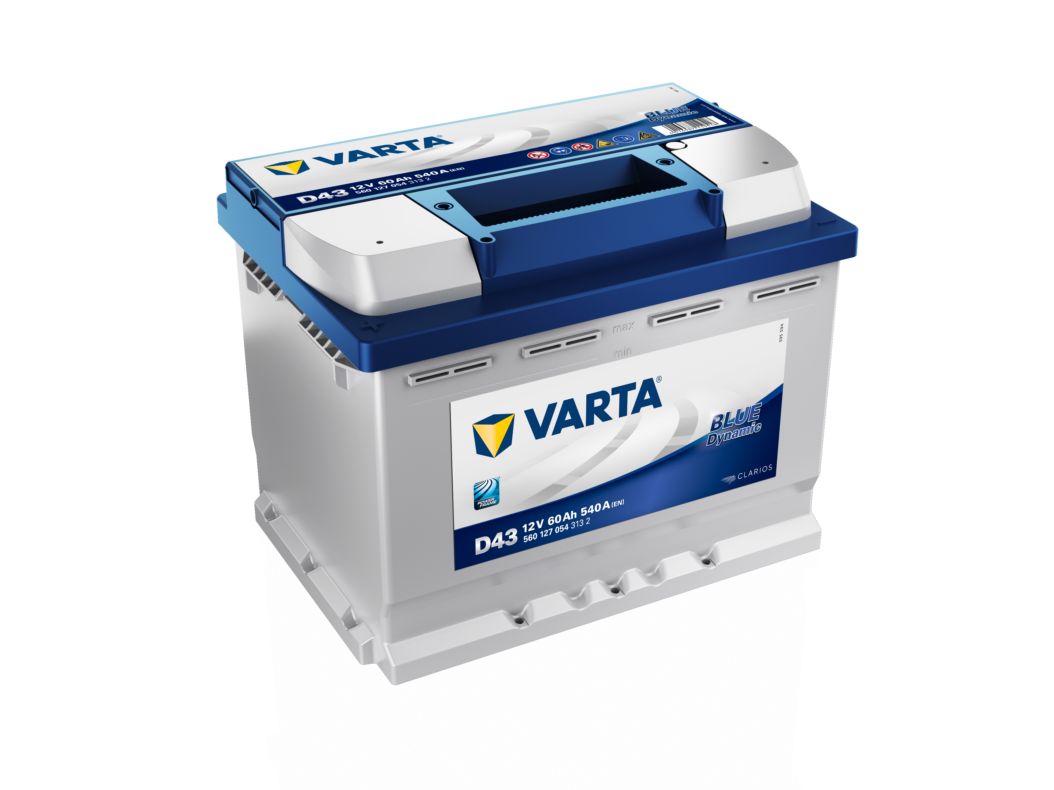 560127054 VARTA Аккумулятор 60Ah  560127 "+  -" 242x175x190