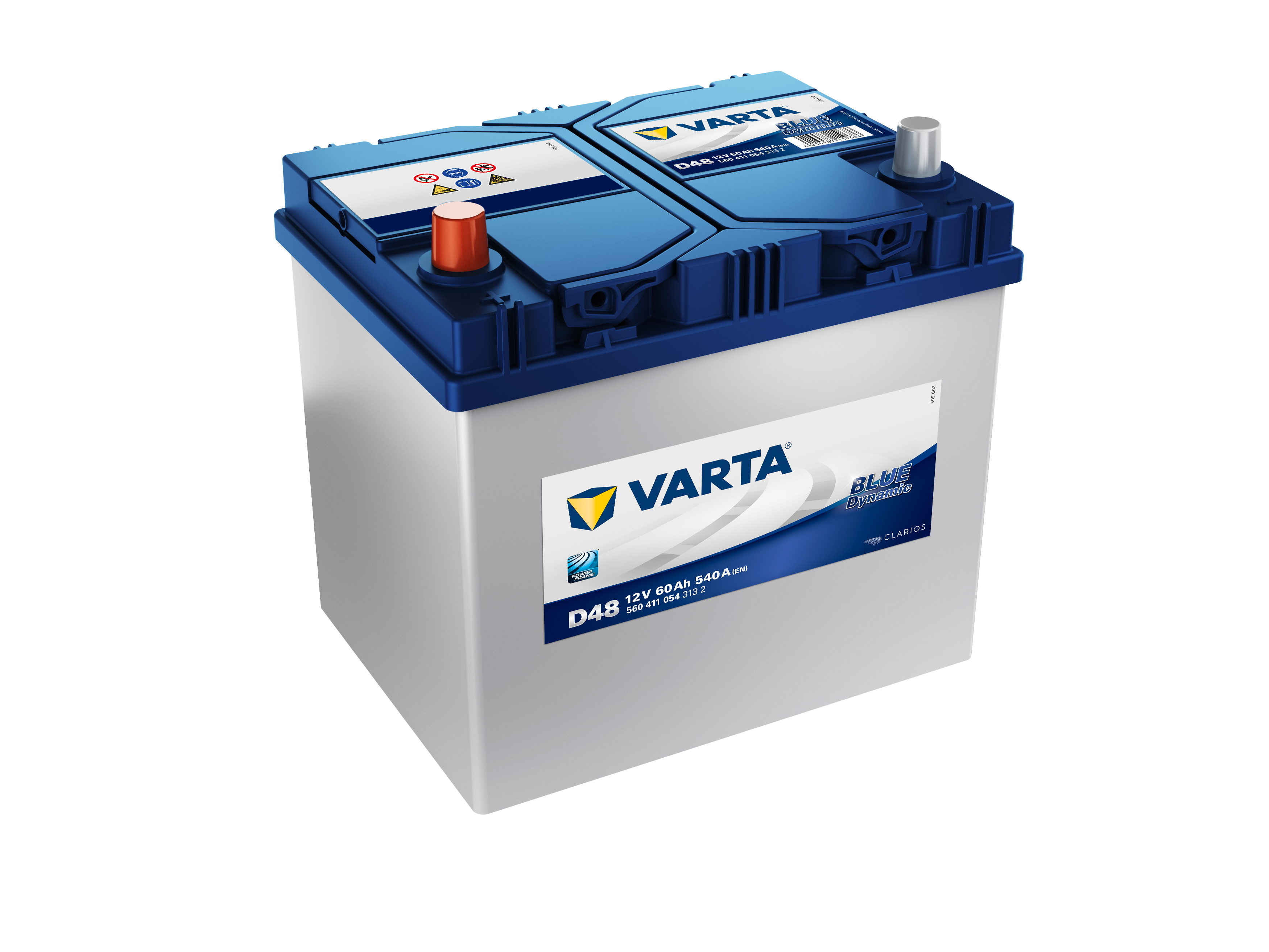 560411054 VARTA Аккумулятор 60Ah  560411 "+  -" 232x173x225
