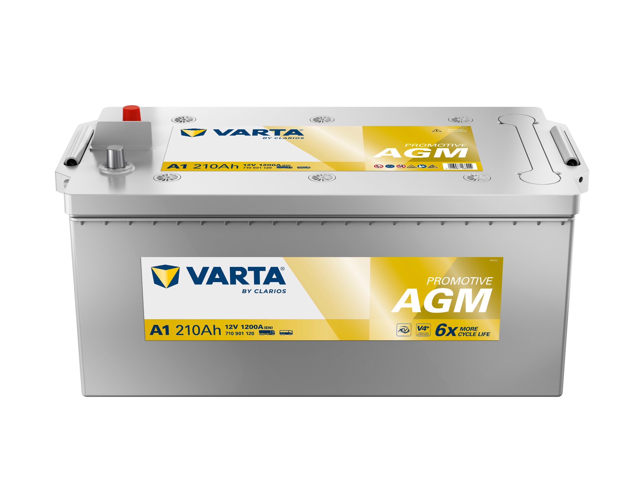 710901120 VARTA Аккумулятор 210Ah  210901 ""+  -" 518x276x242 AGM