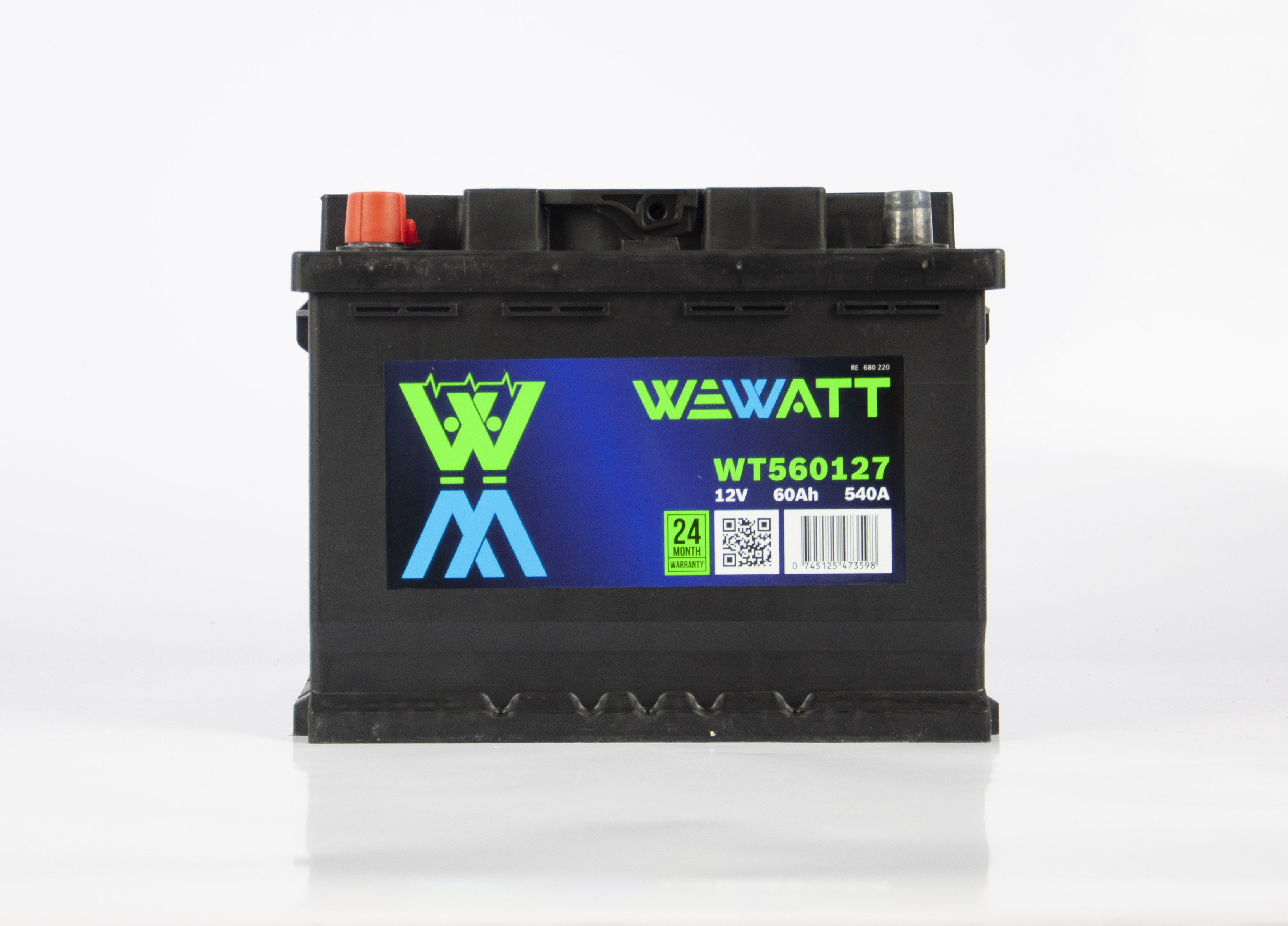 WT560127 WEWATT Аккумулятор 60Ah  560127   "+  -" 242x175x190