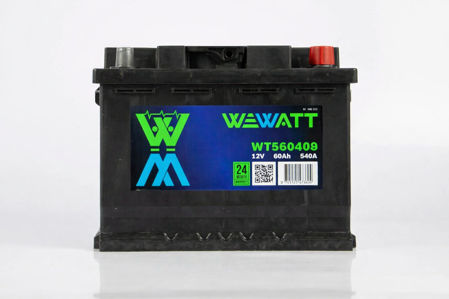 WT560409 WEWATT Аккумулятор 60Ah  560409   "-  +"  242x175x175